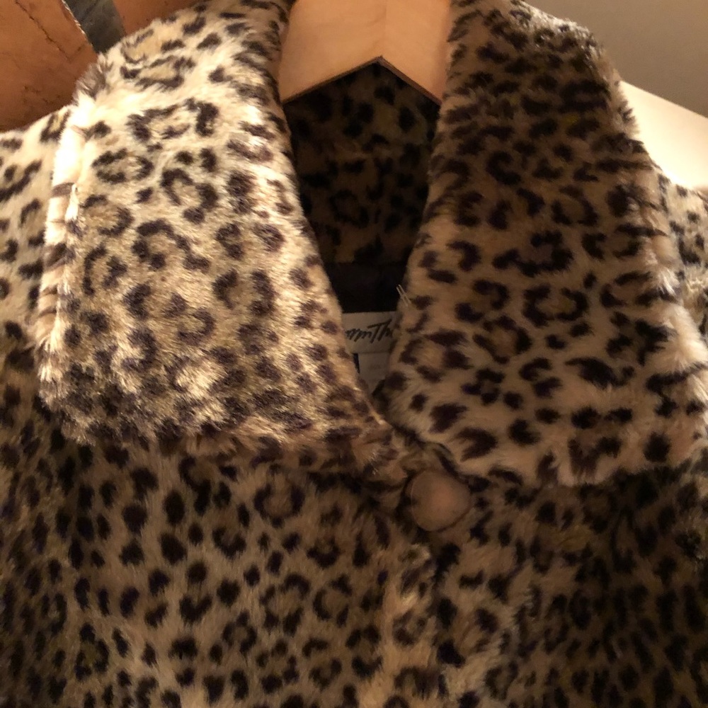 Leopard swing back Jacket, Faux Fur - Picture 3 of 4